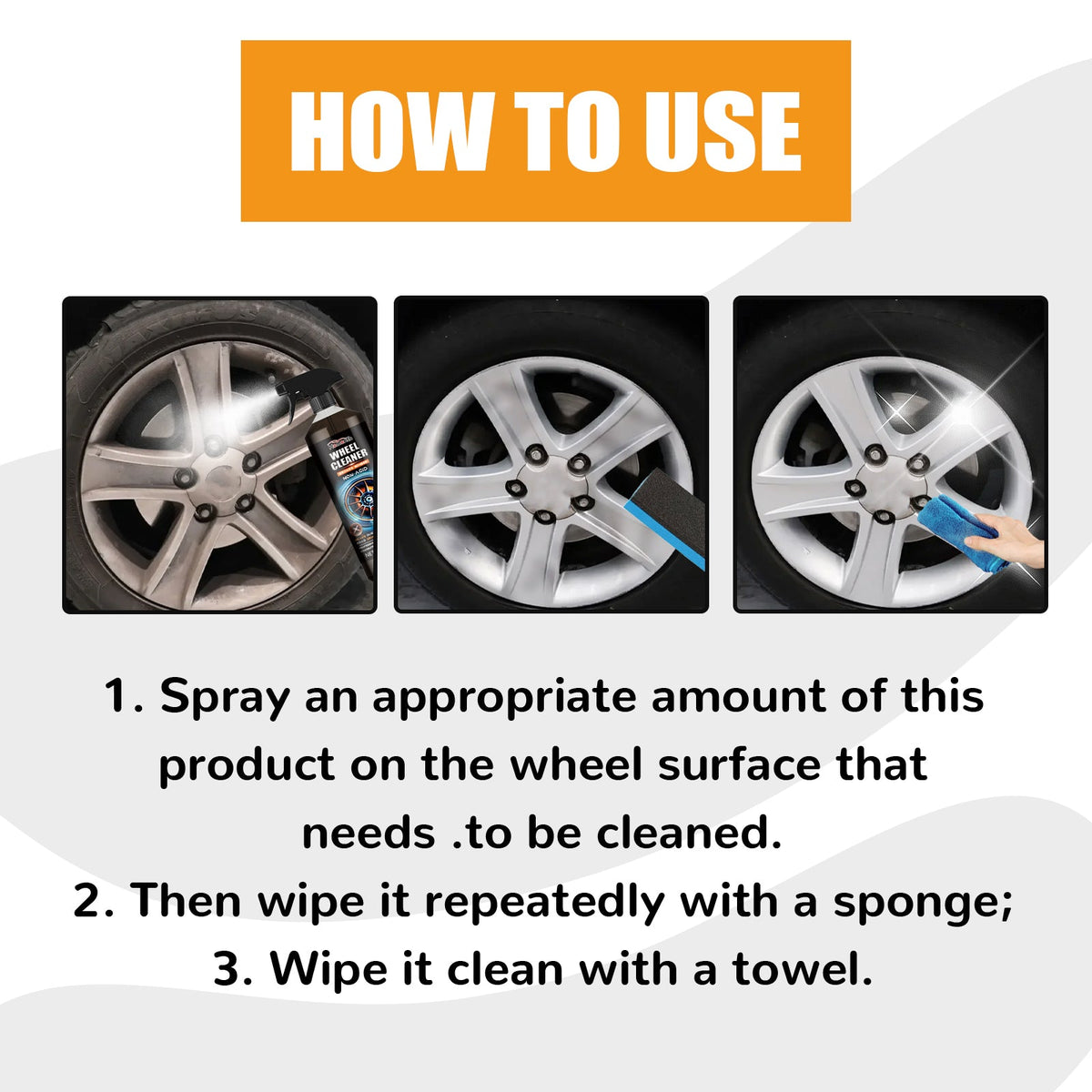 Wheel Cleaner, The Tire Wheel Polishing Dirt Clean Renovation Lighten The Maintenance Kit