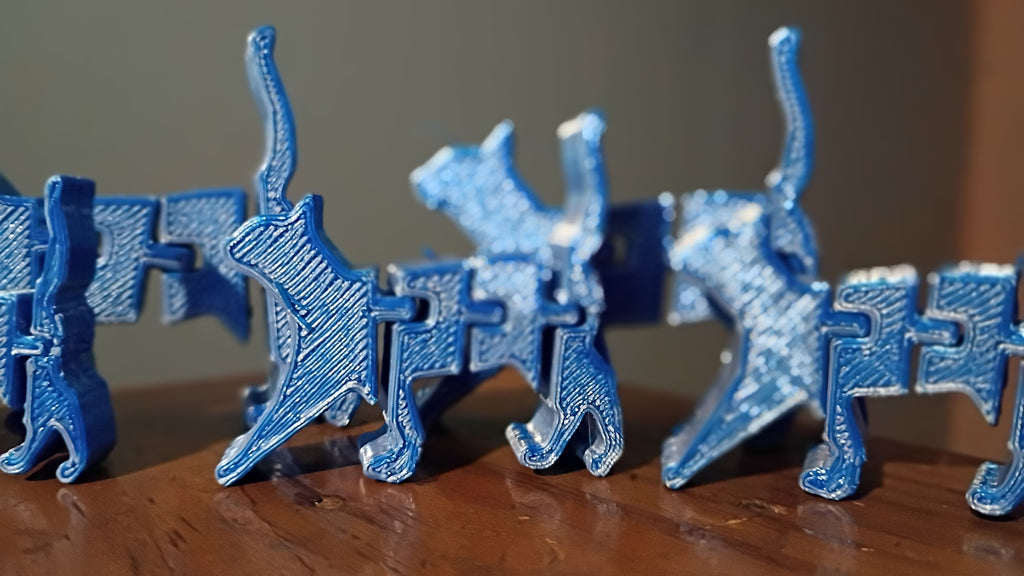 Flexi Cat — Articulated 3D Printed Fidget Desk Toy