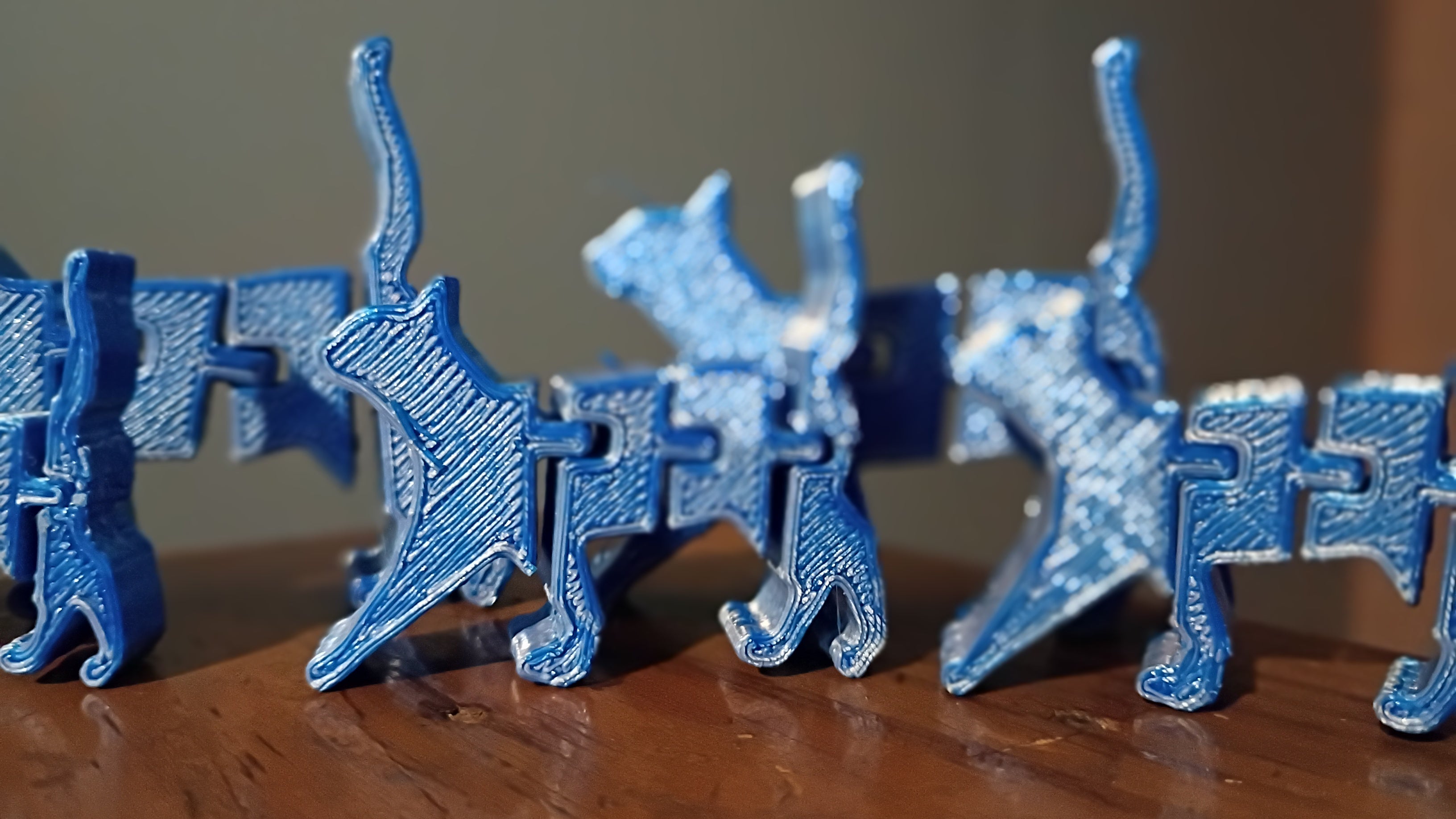 Flexi Cat — Articulated 3D Printed Fidget Desk Toy